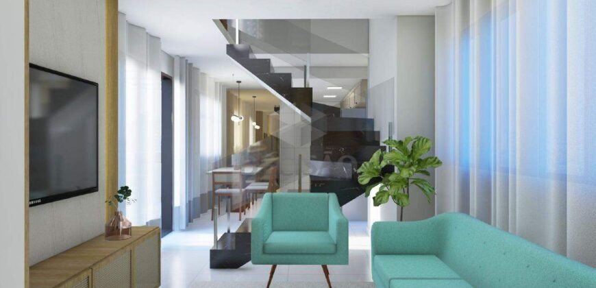 Prédio: Residencial, com 02 torres de 11 pavimentos, sendo 08 apartamentos por andar em cada Torre, revestido em textura, com 02 halls de entrada e 02 elevadores por torre, água e